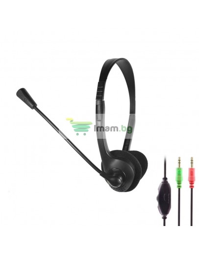 Слушалки Oakorn OK900, За компютър, Микрофон, 3.5mm, Черен - 20531