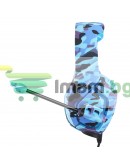 Слушалки Onikuma K1-B, За компютър, Микрофон, 3.5mm, Син - 20684