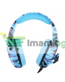Слушалки Onikuma K1-B, За компютър, Микрофон, 3.5mm, Син - 20684