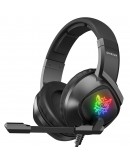 Слушалки Onikuma K19, За компютър, Микрофон, Подсветка, 3.5mm, USB, Черен - 20687
