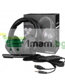 Слушалки Onikuma K19, За компютър, Микрофон, Подсветка, 3.5mm, USB, Черен - 20687