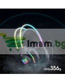 Слушалки Onikuma X26, За компютър, Микрофон, Подсветка, 3.5mm, USB, Черен - 20744