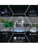 Слушалки Onikuma X32, За компютър, Микрофон, Подсветка, 3.5mm, USB, Черен - 20743
