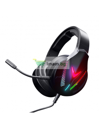 Слушалки Yookie GM04, За компютър, Микрофон, USB + 3.5mm, Черен - 20561