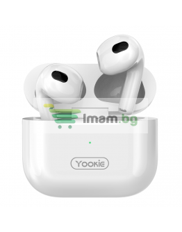 Bluetooth слушалки Yookie YKS23, Бял – 20610