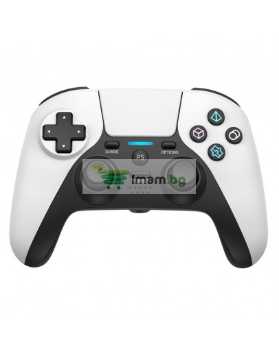 Безжичен джойстик No brand 5011B, За Play Station 5, Бял - 13080