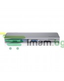USB хъб Baseus Harmonica, 5 Порта, Type-C към 2xUSB 3.0, PD, TF, Micro SD, Сив - 12078