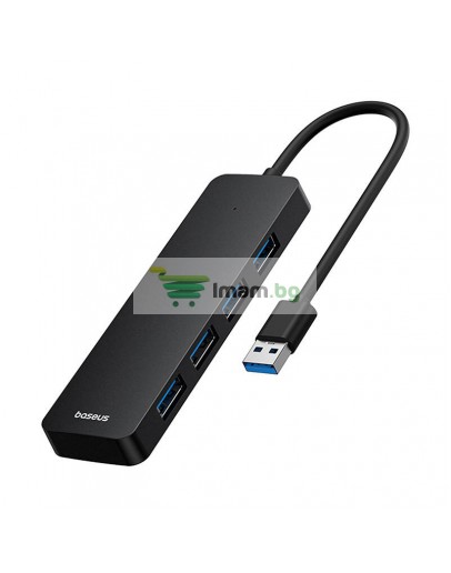 USB хъб Baseus UltraJoy, 4 Порта, USB към 4xUSB 3.0, 0.15m, Черен - 12073
