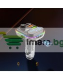 FM Трансмитер Earldom ET-M80, Bluetooth, Micro SD, USB, Type-C, PD, QC, Черен - 17774
