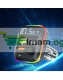 FM Трансмитер Earldom ET-M80, Bluetooth, Micro SD, USB, Type-C, PD, QC, Черен - 17774