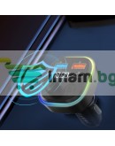 FM Трансмитер Earldom ET-M84, Bluetooth, USB, Type-C, PD, 3.1A, Черен - 17773