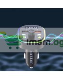 FM Трансмитер Earldom ET-M85, Bluetooth, USB, 3.1A, Черен - 17772