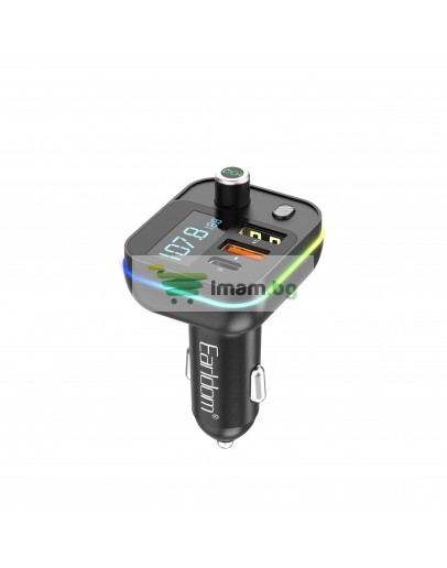 FM Трансмитер Earldom ET-M87, Bluetooth, USB, Type-C, PD, 3.1A, Черен - 17770