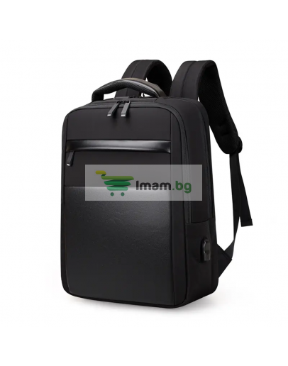 Раница за лаптоп No brand BP-12, 15.6", Черен  - 45301