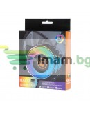 Вентилатор No brand, 120mm, LED, MOLEX, Черен - 63071