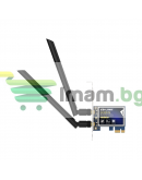 Безжичен мрежов адаптер LB-LINK BL-X50BT, PCI-E, 2400Mbps, Bluetooth, 2.4/5Ghz, 2 x 6dBi - 19049