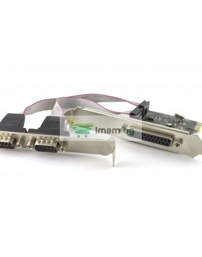 Платка PCI-E  към  Serial + Parallel port No brand-17474