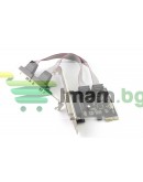 Платка PCI-E  към  Serial + Parallel port No brand-17474