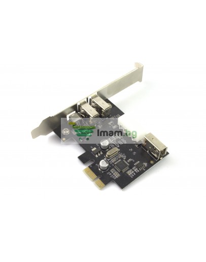 Платка PCI-E 1394 card-17477