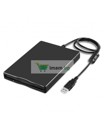 Флопи-дисково устройство No brand, Външно, USB, Черен - 17317