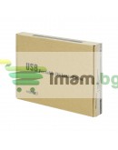 Флопи-дисково устройство No brand, Външно, USB, Черен - 17317