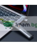 Мултифункционално дистанционно Baseus Orange Dot, Лазерна показалка, Сив - 40394