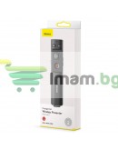 Мултифункционално дистанционно Baseus Orange Dot, Лазерна показалка, Сив - 40394