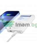 Преносима батерия WiWu Power Pod 01, 10000mAh, 20W, Qi, MagSafe, Бял - 87081
