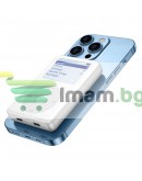 Преносима батерия WiWu Power Pod 01, 10000mAh, 20W, Qi, MagSafe, Бял - 87081