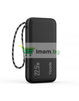 Преносима батерия Yookie YO11, 20000mAh, 22.5W, Черен - 87065