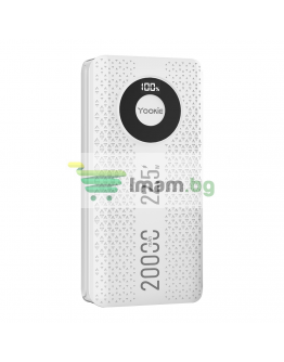 Преносима батерия Yookie YO12, 20000mAh, 22.5W, Бял - 87061