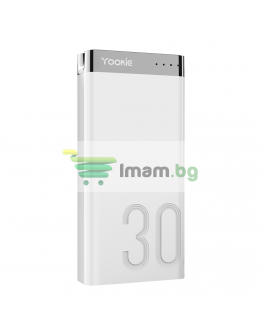 Преносима батерия Yookie YO13. 30000mAh, Бял - 87062