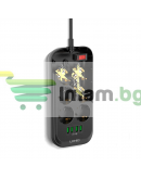 Разклонител LDNIO SE6403, 6 гнезда, CEE 7/3, 2500W, 4 x USB F, 2.0m, Черен - 40298