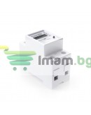 Смарт електромер No brand PST-ZMAi-90, За 35mm DIN, 220V, 60A, Wi-Fi, Tuya Smart, Бял - 91023