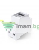Смарт електромер No brand PST-ZMAi-90, За 35mm DIN, 220V, 60A, Wi-Fi, Tuya Smart, Бял - 91023