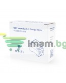 Смарт електромер No brand PST-ZMAi-90, За 35mm DIN, 220V, 60A, Wi-Fi, Tuya Smart, Бял - 91023