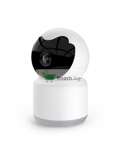 Смарт охранителна камера No brand PST-C10A-1MP, 1.0Mp, Вътрешен монтаж, Wi-Fi, Tuya Smart, Бял - 91025