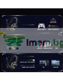 Слушалки Onikuma K20, За компютър, Микрофон, Подсветка, 3.5mm, USB, Черен - 20777 Слушалки Onikuma K20, За компютър, Микрофон, Подсветка, 3.5mm, USB, Черен - 20777