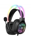 Слушалки Onikuma X22, За компютър, Микрофон, Подсветка, 3.5mm, USB, Черен - 20773 Слушалки Onikuma X22, За компютър, Микрофон, Подсветка, 3.5mm, USB, Черен - 20773