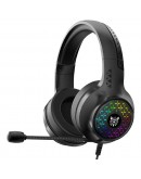 Слушалки Onikuma X7 Pro, За компютър, Микрофон, Подсветка, 3.5mm, USB, Черен - 20774 Слушалки Onikuma X7 Pro, За компютър, Микрофон, Подсветка, 3.5mm, USB, Черен - 20774