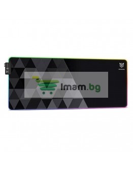 Геймърска подложка за мишка Onikuma MP006, RGB подсветка, 800x300, Черен - 17829