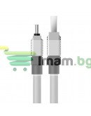 Кабел за данни Baseus CoolPlay, Type-C, 100W, 1.0m, Бял - 40446 Кабел за данни Baseus CoolPlay, Type-C, 100W, 1.0m, Бял - 40446