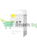 Кабел за данни Baseus CoolPlay, Type-C, 100W, 1.0m, Бял - 40446 Кабел за данни Baseus CoolPlay, Type-C, 100W, 1.0m, Бял - 40446