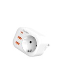 Универсален преходник - зарядно Earldom ES-SC18, 2xUSB, 1xType-C, Шуко, Бял - 40524 Универсален преходник - зарядно Earldom ES-SC18, 2xUSB, 1xType-C, Шуко, Бял - 40524