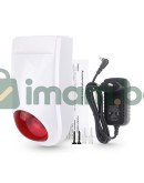 Смарт сирена PST-TS106, Външен монтаж, Wi-Fi, Tuya Smart, Бял - 91012 Смарт сирена PST-TS106, Външен монтаж, Wi-Fi, Tuya Smart, Бял - 91012