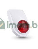 Смарт сирена PST-TS106, Външен монтаж, Wi-Fi, Tuya Smart, Бял - 91012 Смарт сирена PST-TS106, Външен монтаж, Wi-Fi, Tuya Smart, Бял - 91012