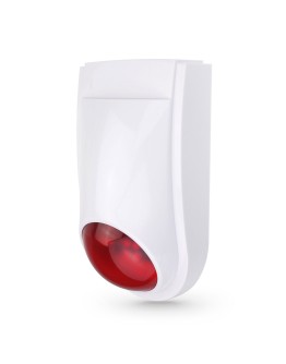 Смарт сирена PST-TS106, Външен монтаж, Wi-Fi, Tuya Smart, Бял - 91012
