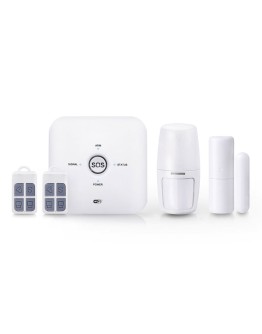Смарт алармена система PST-10GDT, 5в1, GSM, Wi-Fi, Tuya Smart, Бял - 91013