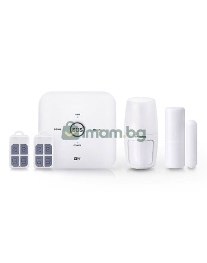 Смарт алармена система PST-10GDT, 5в1, GSM, Wi-Fi, Tuya Smart, Бял - 91013