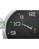 Тих стенен часовник със светещи цифри и звезди, диаметър 30 см